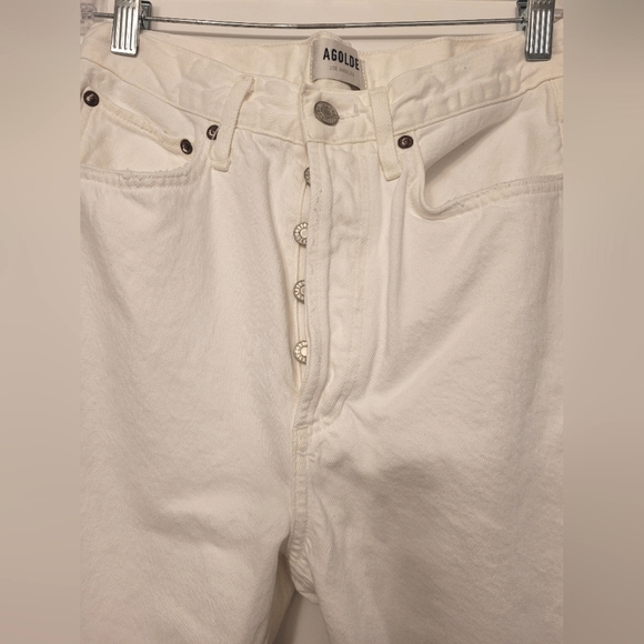 Agolde 90's crop white jeans, size 27, in a very good condition - Picture 8 of 9